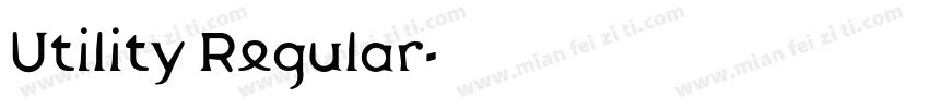Utility Regular字体转换
